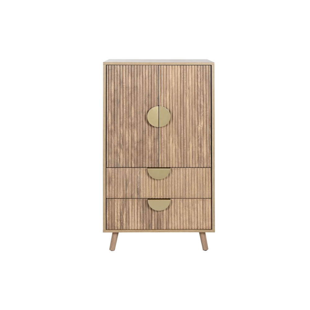 Cupboard Home ESPRIT Brown Golden Wood MDF Wood 60 x 40 x 110 cm