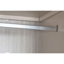 Cupboard Home ESPRIT Light grey Metal MDF Wood