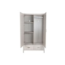 Armoire Home ESPRIT Gris clair Métal Bois MDF