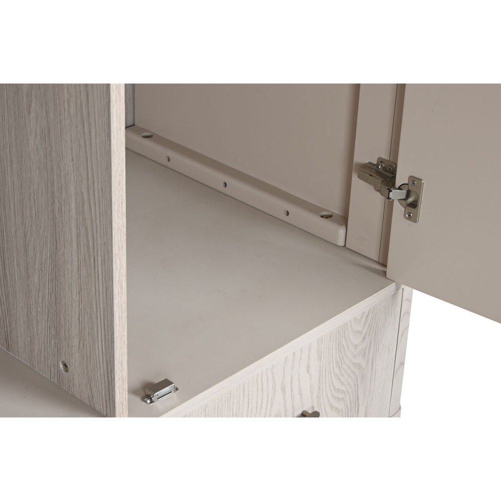 Cupboard Home ESPRIT Light grey Metal MDF Wood