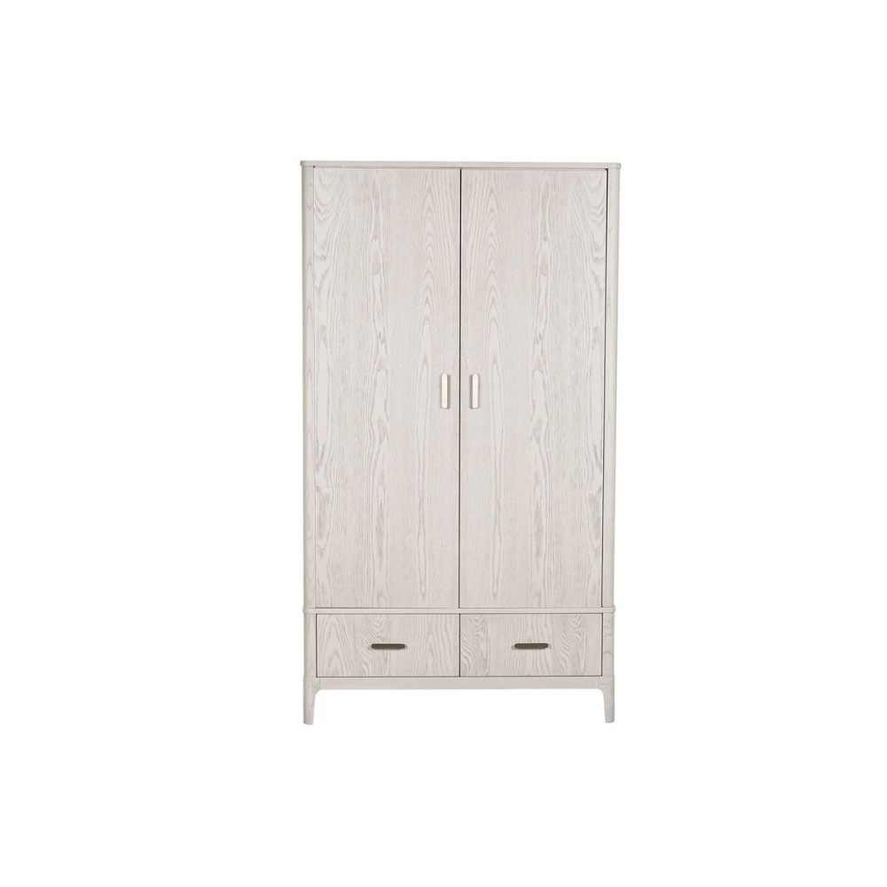 Cupboard Home ESPRIT Light grey Metal MDF Wood