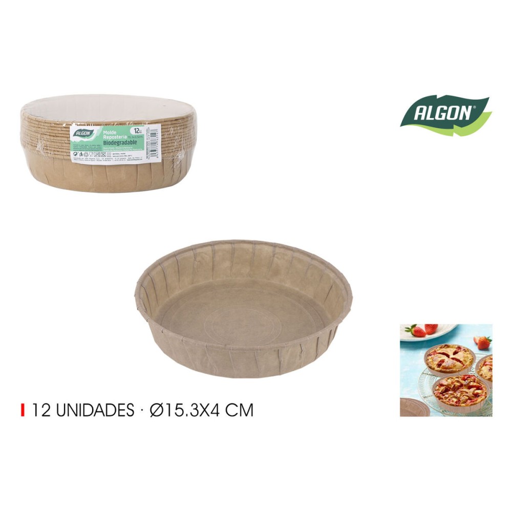 Backformen-Set Algon Papier 15,3 x 4 cm (24 Stück)