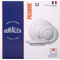 Assiettes Duralex Picardie Transparent 12 Pièces (2 Unités)