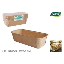 Backformen-Set Algon Papier 20 x 7 x 7 cm 12 Stücke (24 Stück)