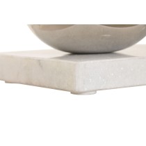 Kerzenschale Home ESPRIT Weiß Silberfarben Kristall Marmor 40 x 13 x 22 cm