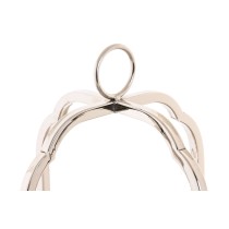 Bougeoir Home ESPRIT Argenté Verre Acier 21 x 21 x 49 cm