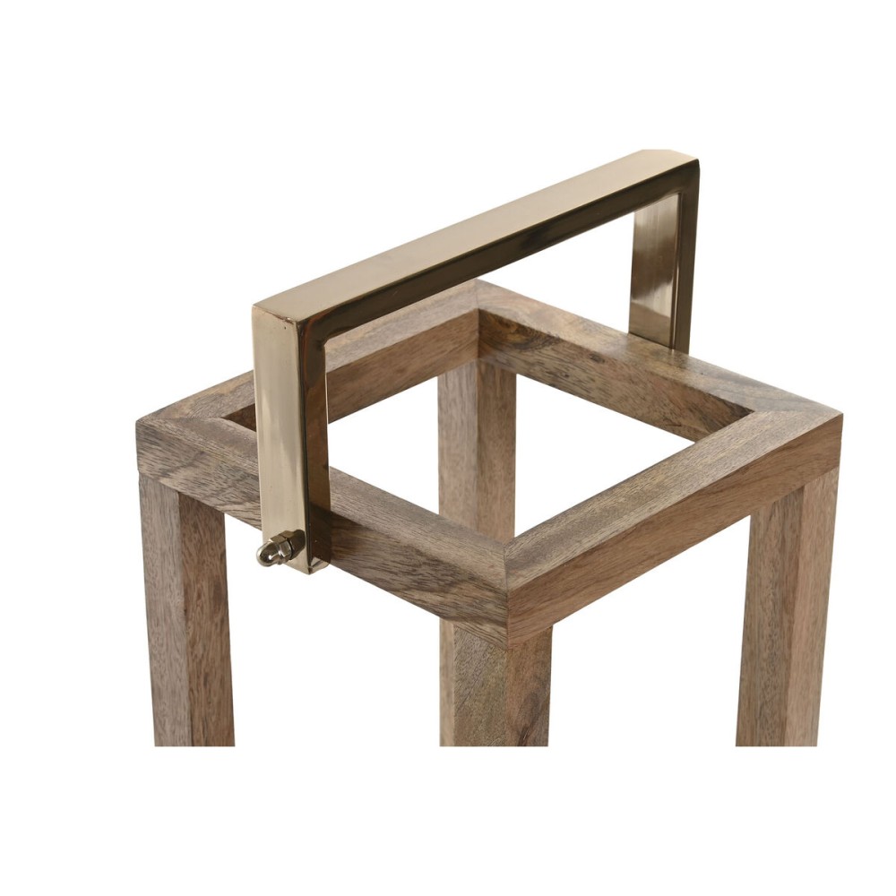 Kerzenschale Home ESPRIT Braun Stahl Mango-Holz 25 x 25 x 54 cm