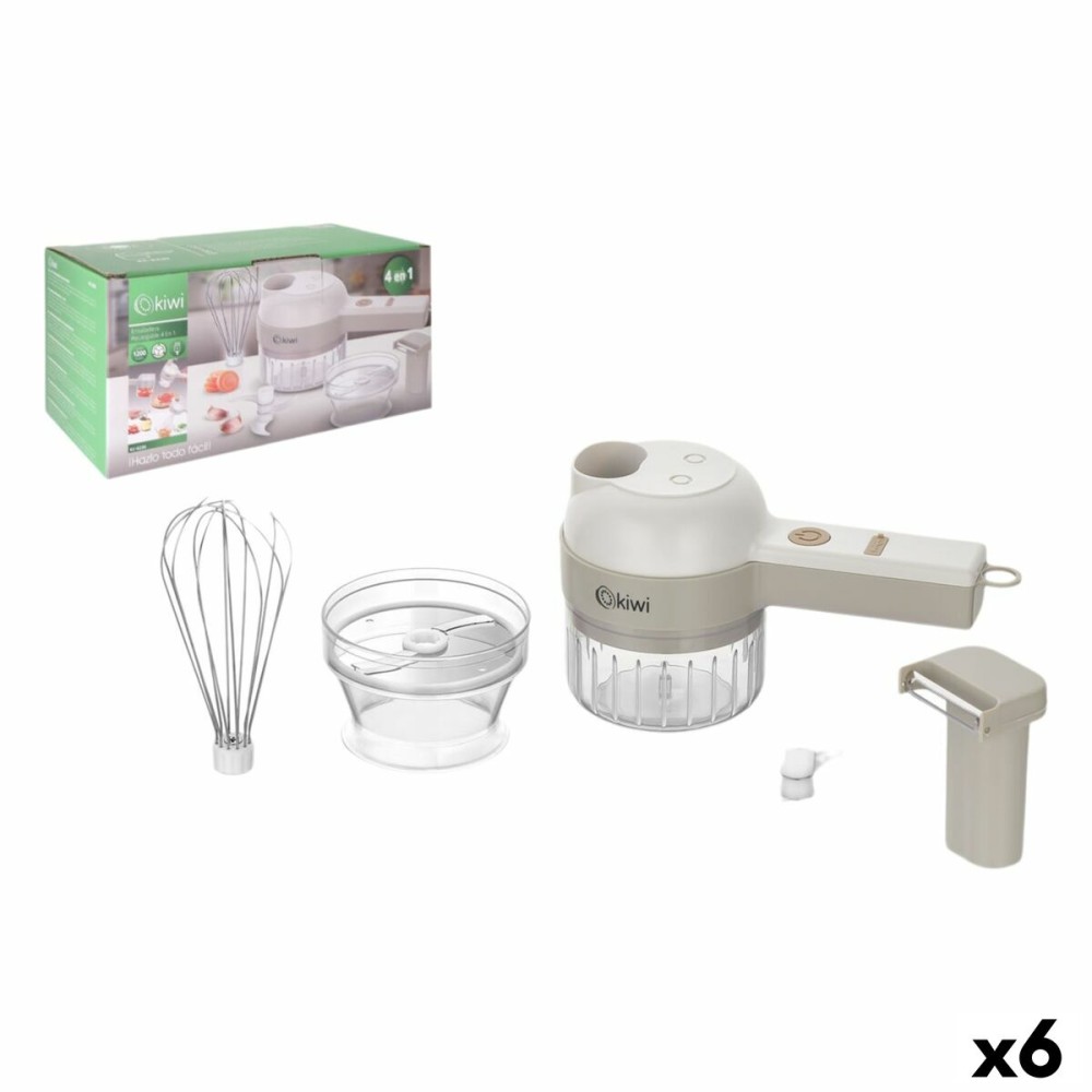 Mini Hachoir Rechargeable et Portable Kiwi 200 ml (6 Unités)