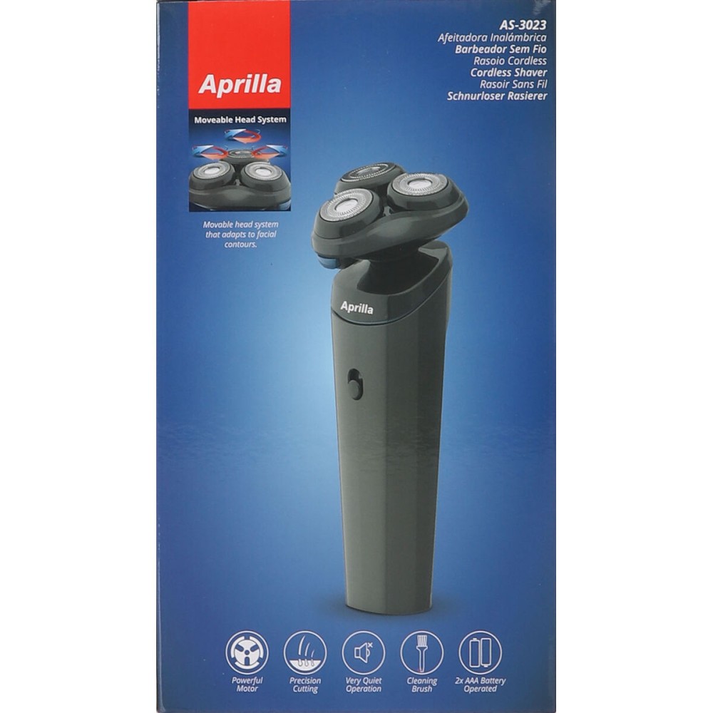 Rasoir electrique Aprilla Noir (6 Unités)