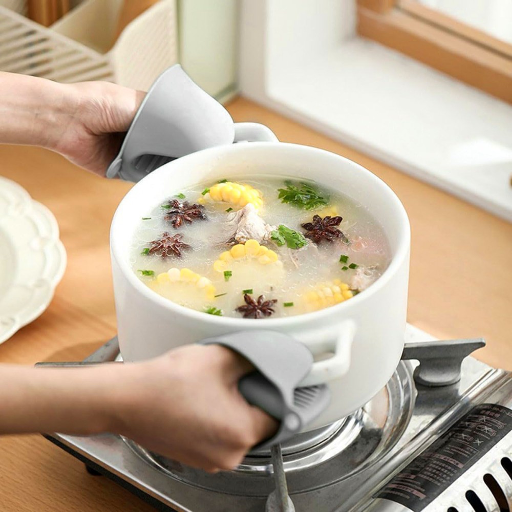 Oven Pot Holder Quttin Silicone 11 x 7,5 x 10 cm 2 Pieces (24 Units)