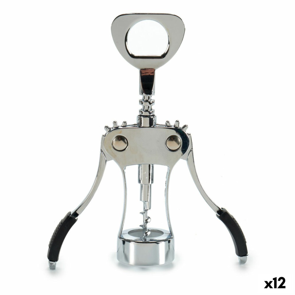 Korkenzieher Kinvara 25828 Metall Silikon 4 x 19 x 5,7 cm (12 Stück)