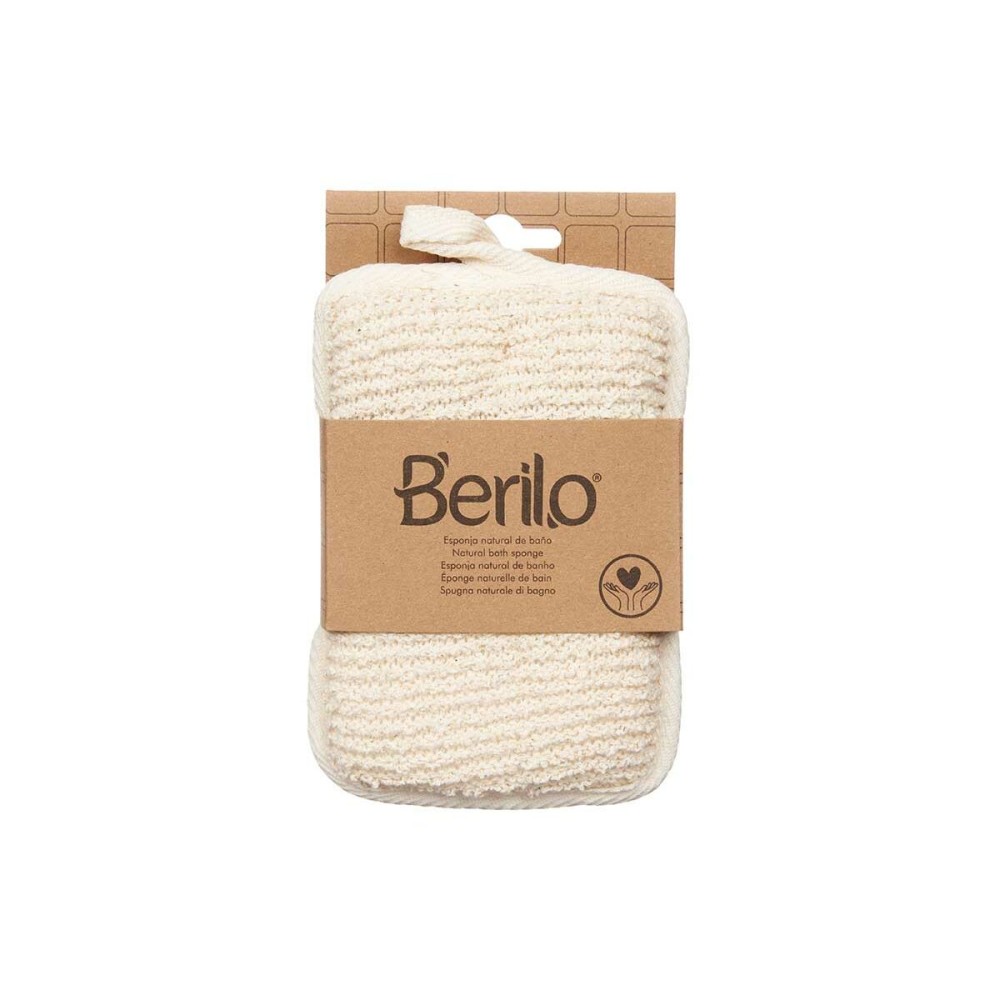 Body Sponge Berilo B7081-6 White Beige 11 x 16,5 x 2 cm (12 Units)