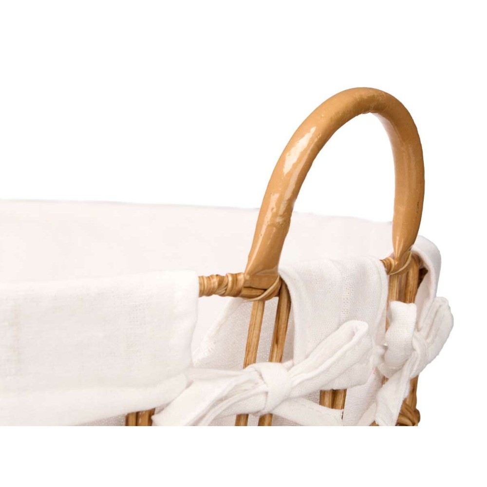 Basket Kipit HX30552 Natural Polyester Cloth polypropylene Iron Plastic 50 % cotton (6 Units)