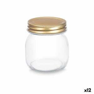 Jar Vivalto CWDH04-12PK Transparent Golden 300 ml (12 Units)