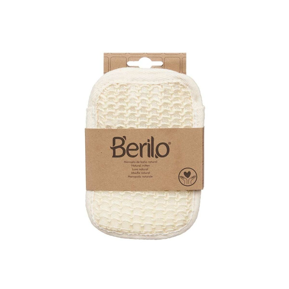 Gant Exfoliant Berilo B7083-5 Blanc Beige (12 Unités)