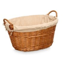 Basket Kipit HX31039 Natural Polyester wicker Cloth 50 % cotton (6 Units)