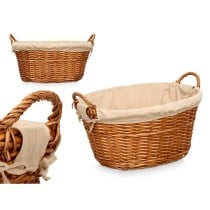 Basket Kipit HX31039 Natural Polyester wicker Cloth 50 % cotton (6 Units)