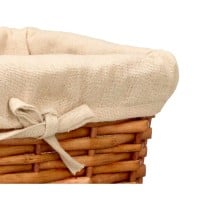 Set of Baskets Kipit HX31033S/3 Polyester wicker 50 % cotton 39 x 16,5 x 29 cm 3 Pieces