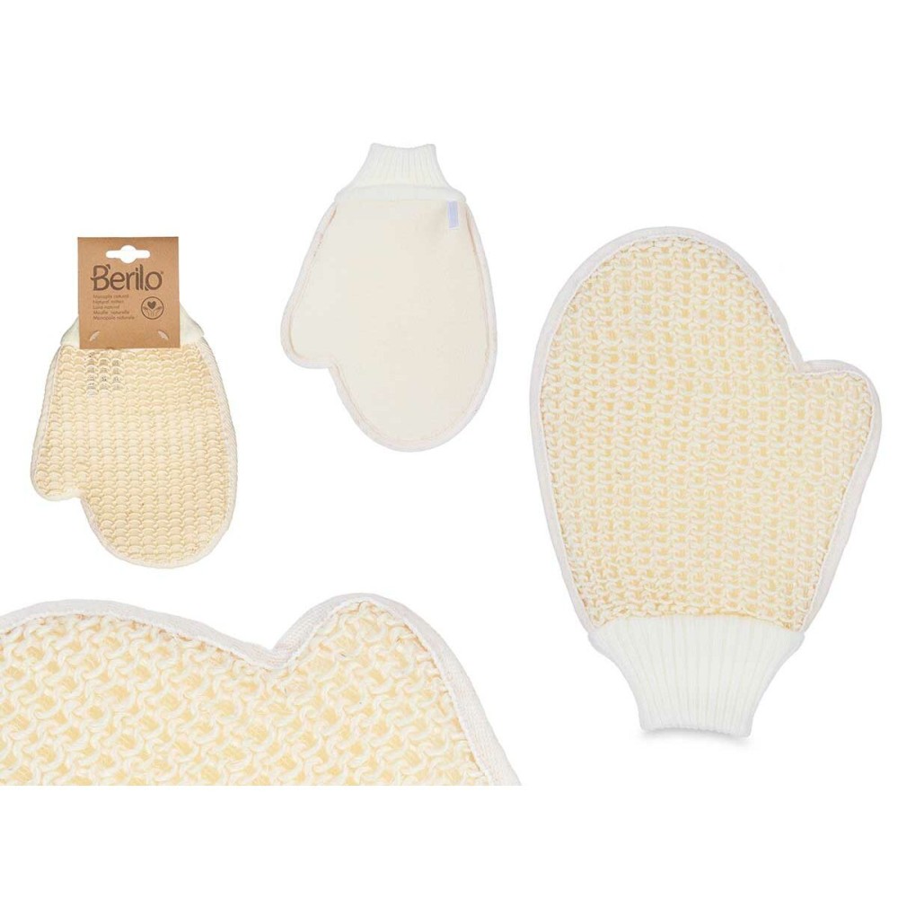 Peeling-Handschuh Berilo B7083-12 Weiß Beige (12 Stück)