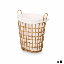 Korb Kipit HX30555 natürlich Polyester Stoff Polypropylen Eisen Kunststoff 50 % Baumwolle (6 Stück)