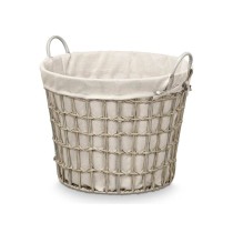 Basket Kipit HX30559 Grey Polyester Cloth polypropylene Iron Plastic 50 % cotton (6 Units)