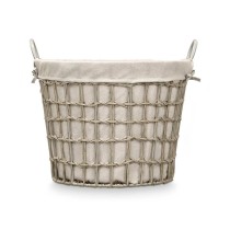 Basket Kipit HX30559 Grey Polyester Cloth polypropylene Iron Plastic 50 % cotton (6 Units)