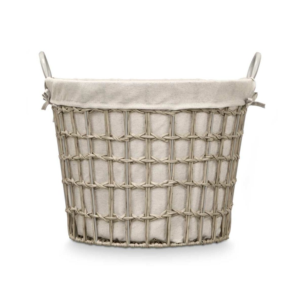 Basket Kipit HX30559 Grey Polyester Cloth polypropylene Iron Plastic 50 % cotton (6 Units)