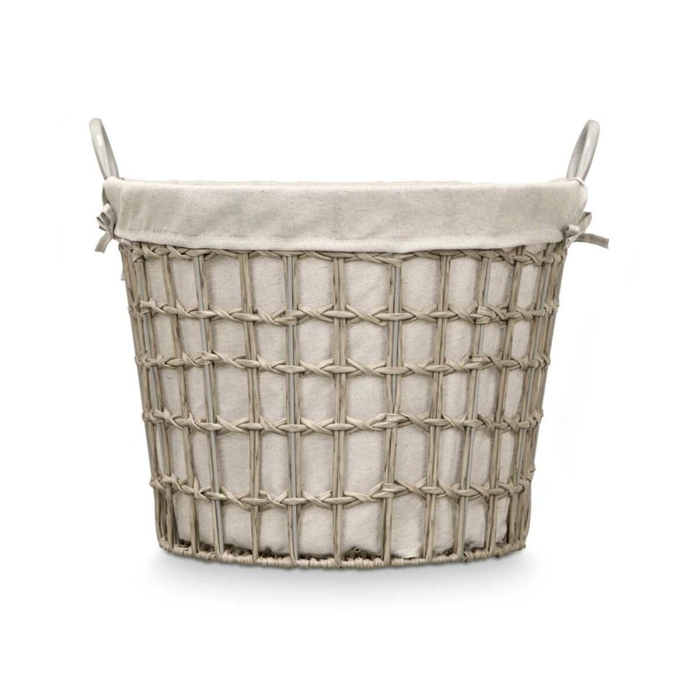 Korb Kipit HX30559 Grau Polyester Stoff Polypropylen Eisen Kunststoff 50 % Baumwolle (6 Stück)