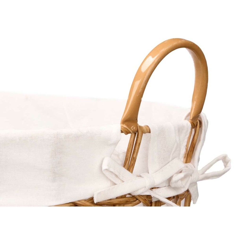 Basket Kipit HX30555 Natural Polyester Cloth polypropylene Iron Plastic 50 % cotton (6 Units)