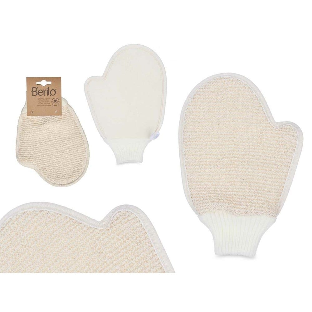 Peeling-Handschuh Berilo B7081-12 Weiß Beige (12 Stück)