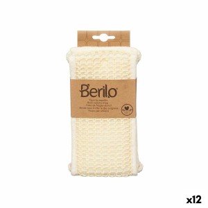 Massage Sponge Berilo B7083-16 White (12 Units)