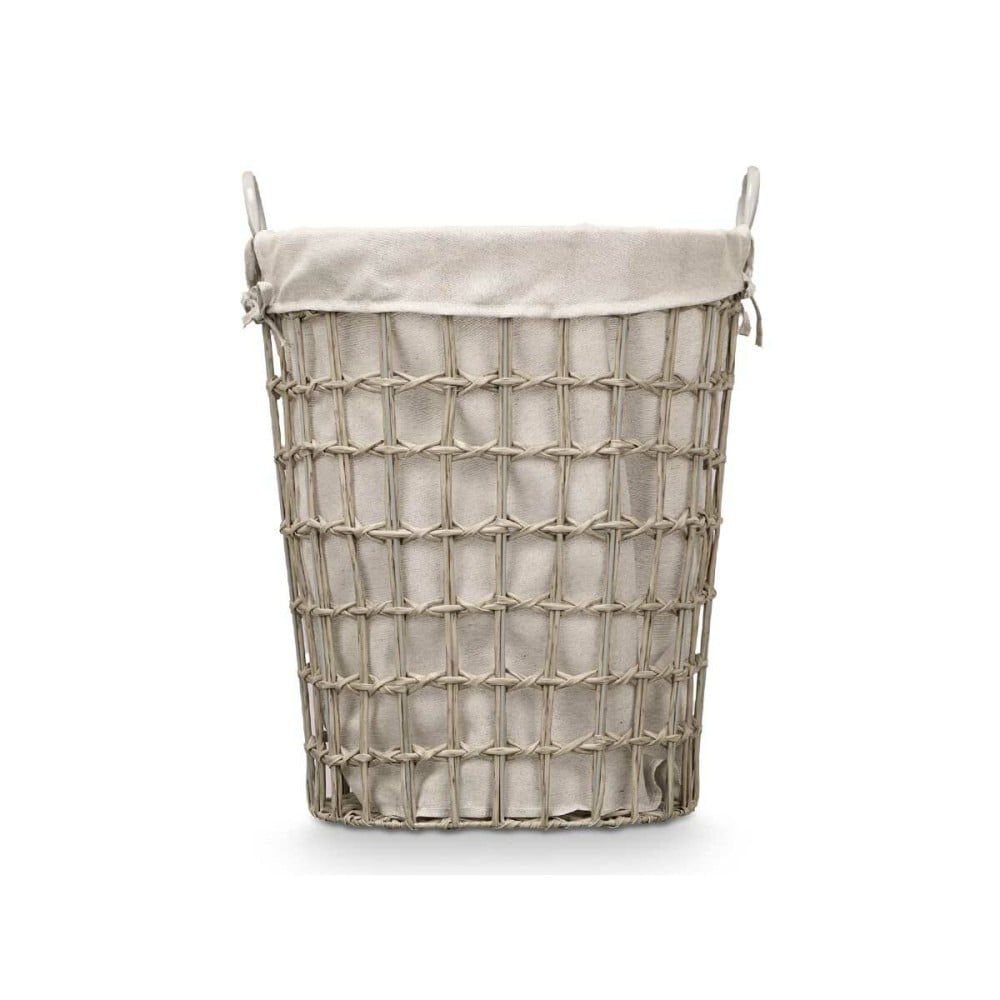 Basket Kipit HX30553 Grey Polyester Cloth polypropylene Iron Plastic 50 % cotton (6 Units)