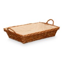 Multi-purpose basket Kipit HX30675 Polyester wicker Cloth 50 % cotton 63 x 16 x 41 cm