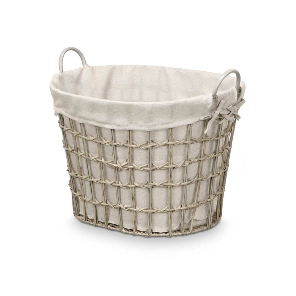 Basket Kipit HX30562 Grey Polyester Cloth polypropylene Iron Plastic 50 % cotton (6 Units)