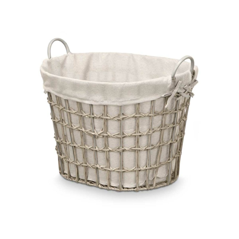 Panier Kipit HX30562 Gris Polyester Tissu polypropylène Fer Plastique 50 % coton (6 Unités)