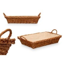 Multi-purpose basket Kipit HX30675 Polyester wicker Cloth 50 % cotton 63 x 16 x 41 cm