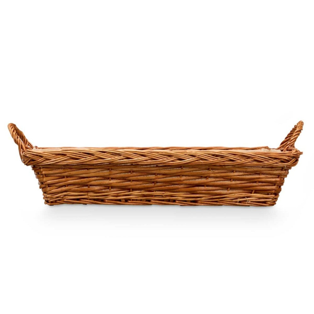 Multi-purpose basket Kipit HX30675 Polyester wicker Cloth 50 % cotton 63 x 16 x 41 cm