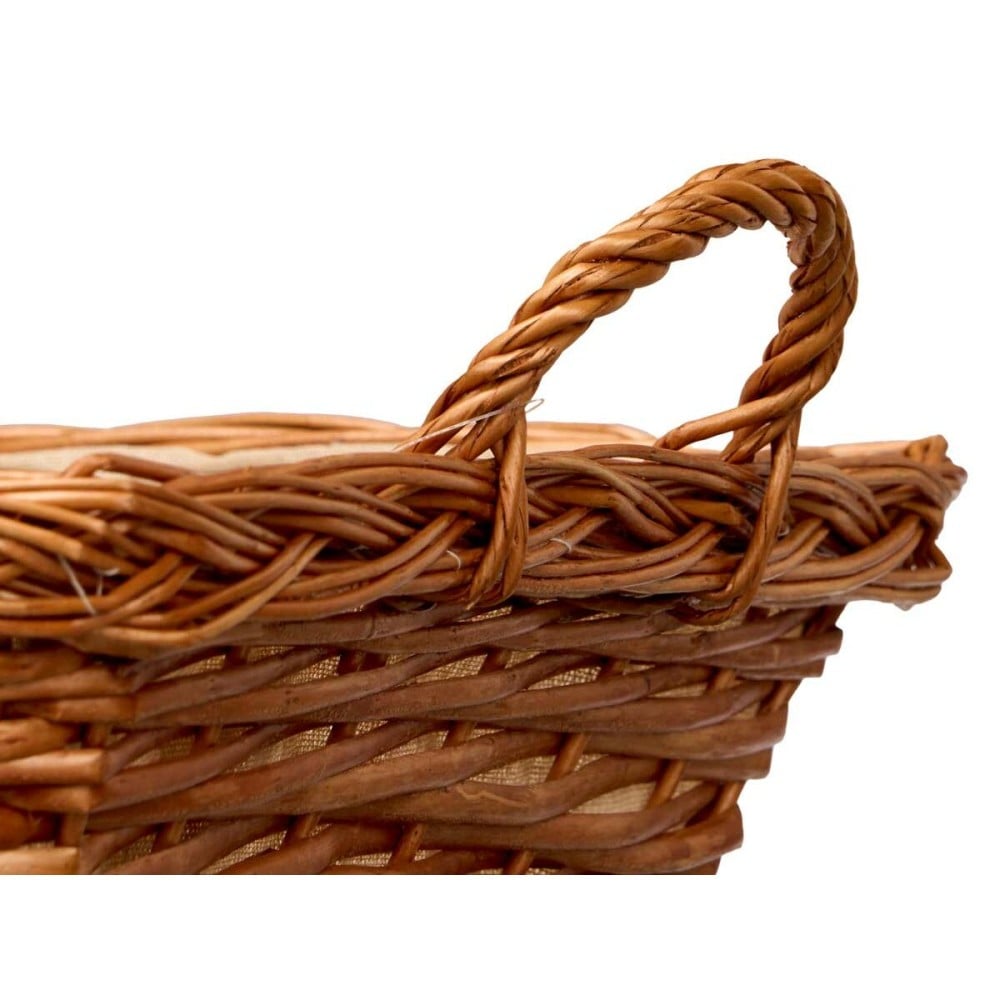 Multi-purpose basket Kipit HX30675 Polyester wicker Cloth 50 % cotton 63 x 16 x 41 cm