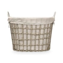 Korb Kipit HX30562 Grau Polyester Stoff Polypropylen Eisen Kunststoff 50 % Baumwolle (6 Stück)