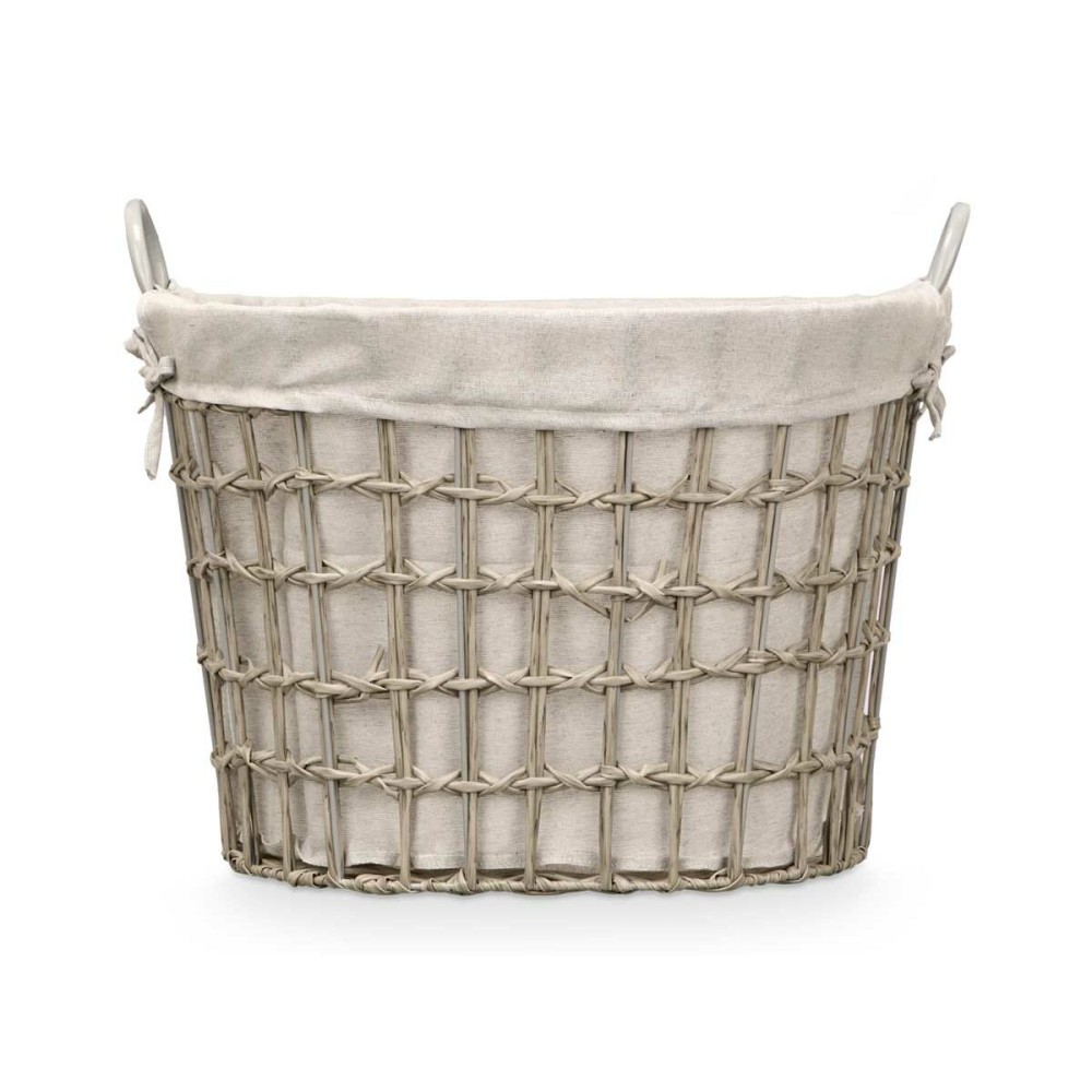 Basket Kipit HX30562 Grey Polyester Cloth polypropylene Iron Plastic 50 % cotton (6 Units)