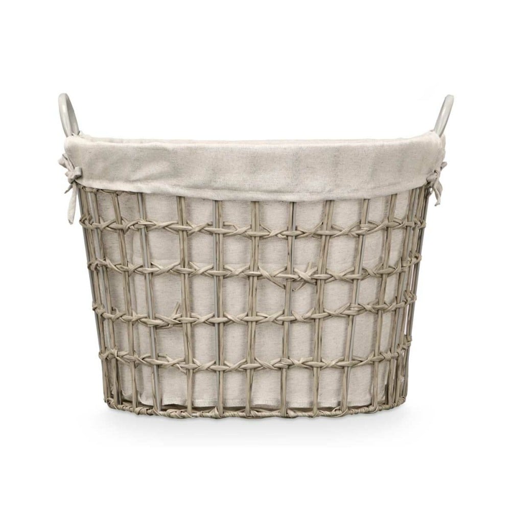 Korb Kipit HX30562 Grau Polyester Stoff Polypropylen Eisen Kunststoff 50 % Baumwolle (6 Stück)