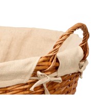 Basket Kipit HX31037 Natural Polyester wicker Cloth 50 % cotton (6 Units)