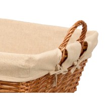Basket Kipit HX31038 Natural Polyester wicker Cloth 50 % cotton (6 Units)