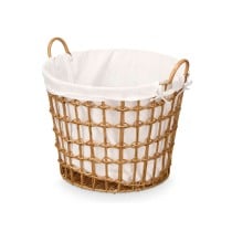 Panier Kipit HX30561 Naturel Polyester Tissu polypropylène Fer Plastique 50 % coton (6 Unités)