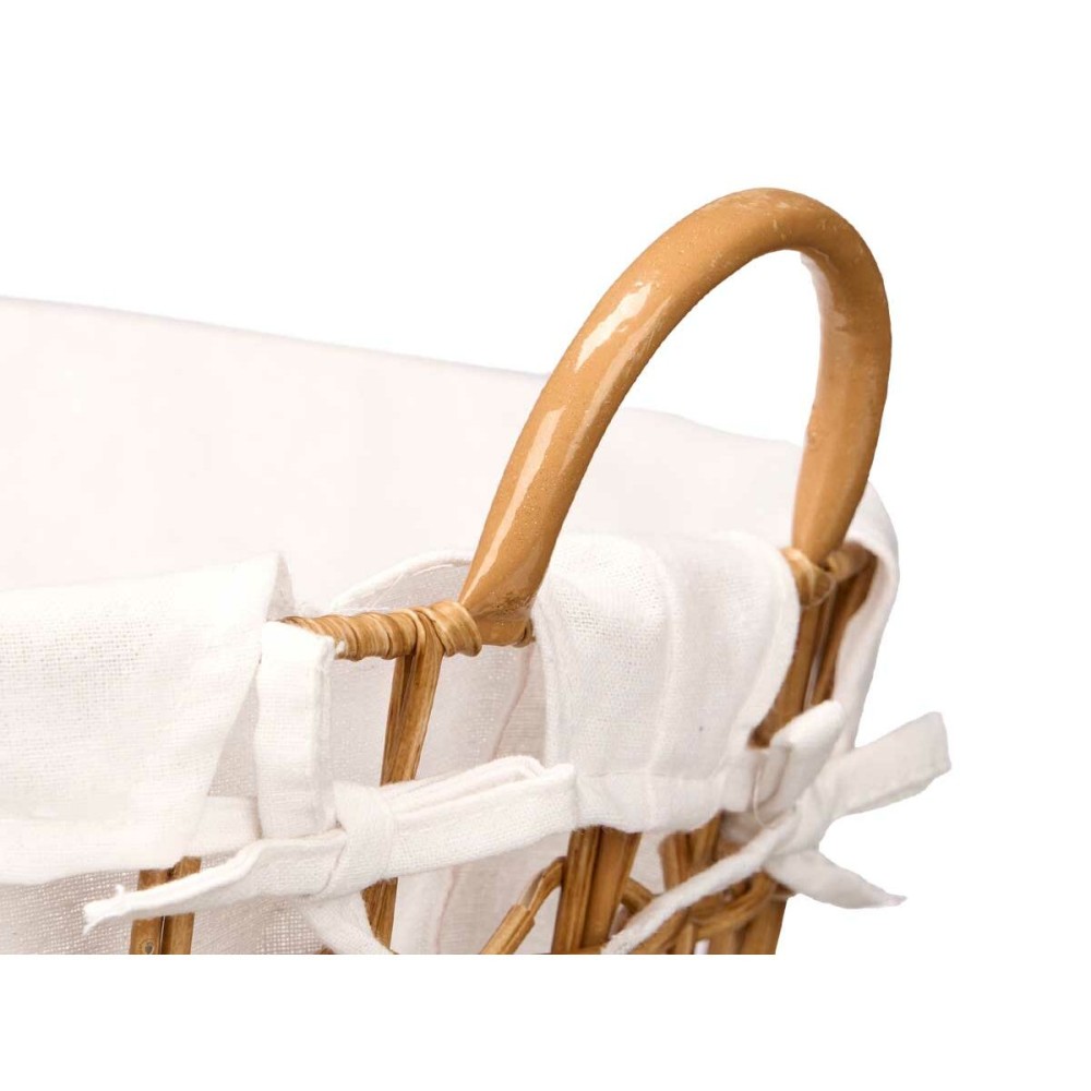 Basket Kipit HX30561 Natural Polyester Cloth polypropylene Iron Plastic 50 % cotton (6 Units)