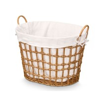 Korb Kipit HX30564 natürlich Polyester Stoff Polypropylen Eisen Kunststoff 50 % Baumwolle (6 Stück)