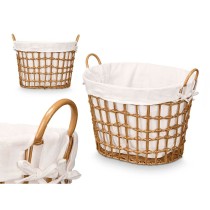 Korb Kipit HX30564 natürlich Polyester Stoff Polypropylen Eisen Kunststoff 50 % Baumwolle (6 Stück)