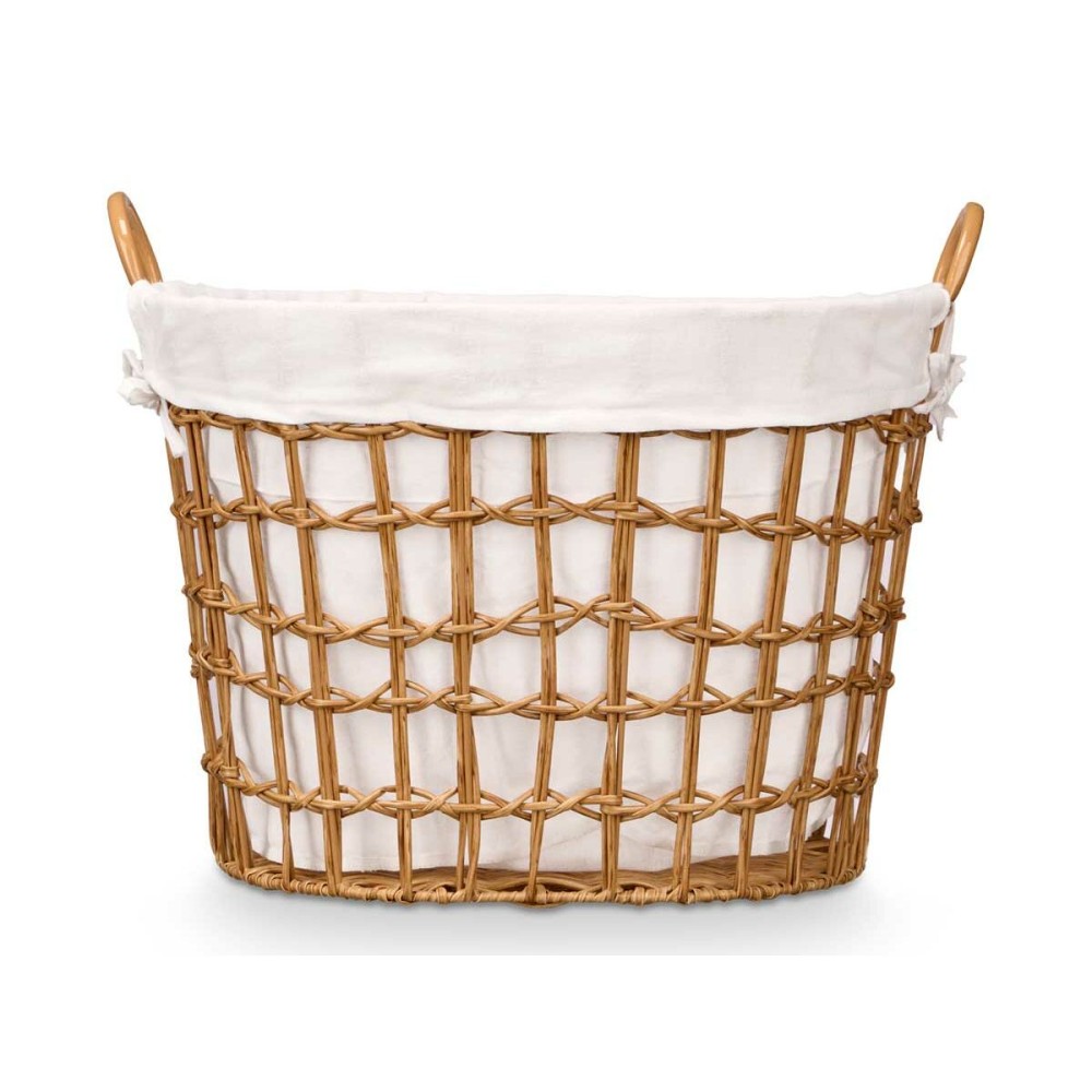 Korb Kipit HX30564 natürlich Polyester Stoff Polypropylen Eisen Kunststoff 50 % Baumwolle (6 Stück)