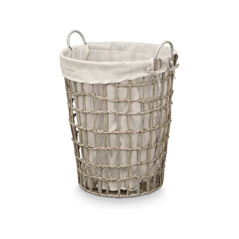 Basket Kipit HX30550 Grey Polyester Cloth polypropylene Iron Plastic 50 % cotton (6 Units)