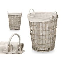 Basket Kipit HX30550 Grey Polyester Cloth polypropylene Iron Plastic 50 % cotton (6 Units)